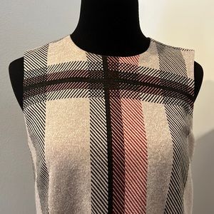 W by Worth dress A-line shift plaid